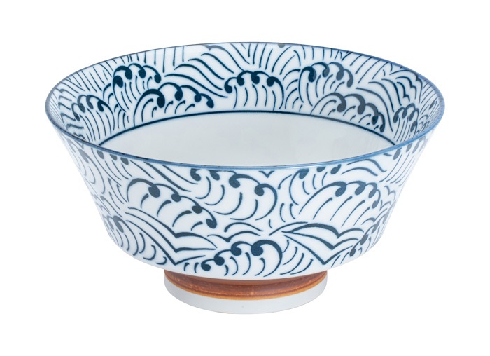 Tokyo Design Studio – Mixed Bowls – Sori Bowl Nami White - Rijstschaal - 15x7.5 cm