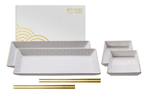 Tokyo Design Studio Nippon White Sushi Set met Giftbox